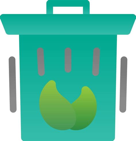 Eco Trash Bin Flat Icon 15838875 Vector Art At Vecteezy