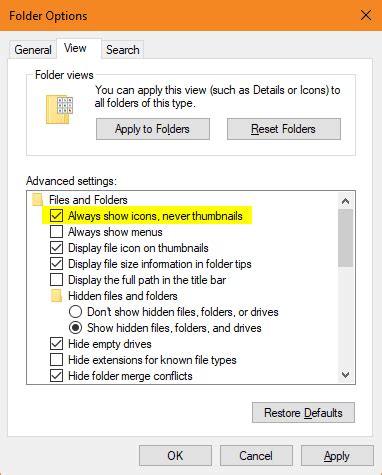 Consejo De Windows Formas De Deshabilitar Las Miniaturas De Vista