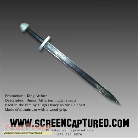 King Arthur Sir Galahad's Hero Metal Sword original prop weapon