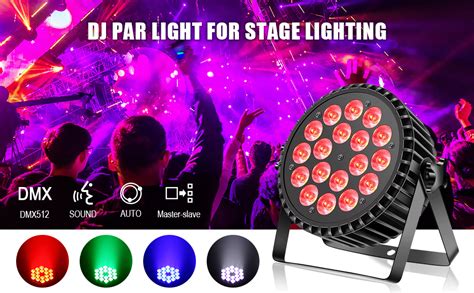 DELIBANG 200W LED Par RGBW Stage Light DMX512 Auto Voice Master Slave