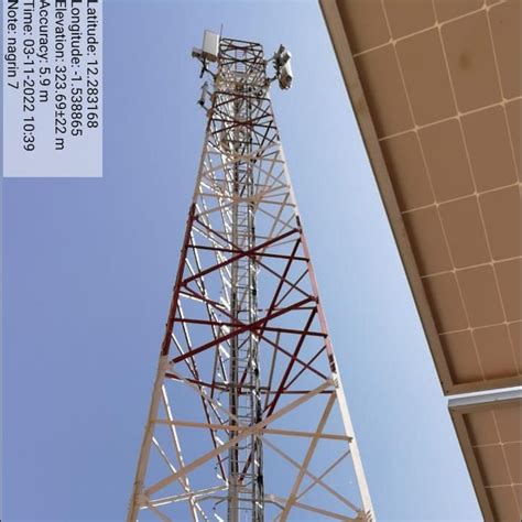 M Legged Steel Towers With Hot DIP Galvanization Telecom Tower Cell Phone Tower And