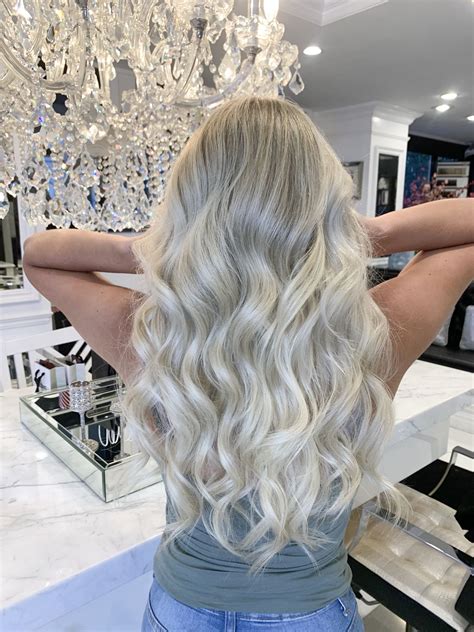 Icy Balayage Olivia Christensen Salon In Icy Blonde Hair