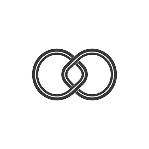 DoubleLine Intertwined Infinity Symbol | Premium AI-generated vector