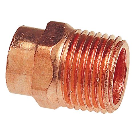 Wrot Copper Cup X Mnpt Reducing Adapter Vlv R X Grainger