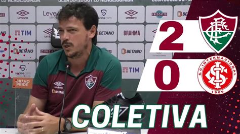 COLETIVA FERNANDO DINIZ FLUMINENSE 2 X 0 INTERNACIONAL BRASILEIRÃO