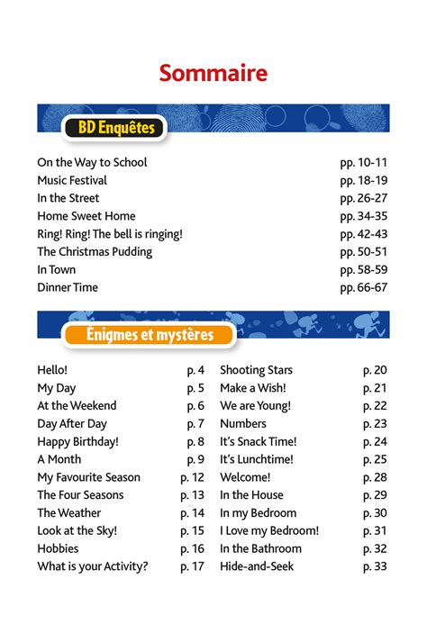 Jeux Et Nigmes En Anglais Du Cm La E Cahier De Vacances