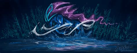 Suicune speedpaint by light-askha on DeviantArt