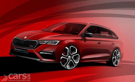 New Skoda Octavia vRS Plug-in HYBRID teased in design sketch ahead of a ...