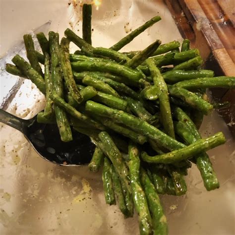 Haricots Verts Rôtis à la Vinaigrette à la Moutarde Roasted Green