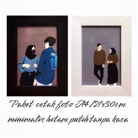 Jual Paket Cetak Bingkai Frame Pigura Pigora Figura Pigura Foto A