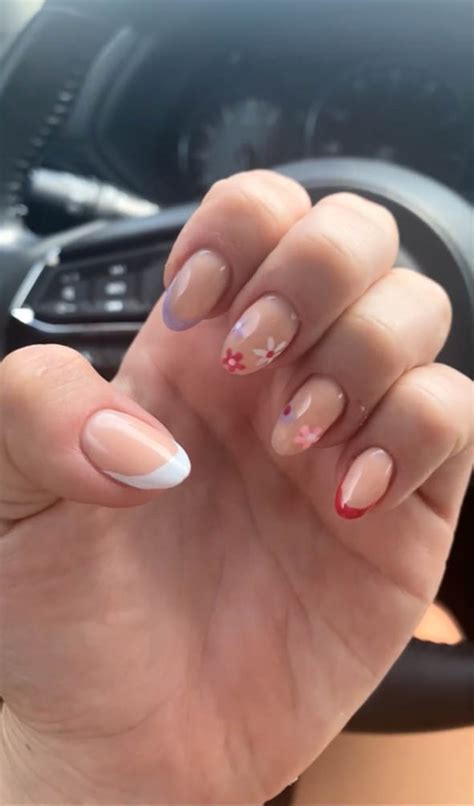 Multi Color French Tips Nails Vibrant Guide