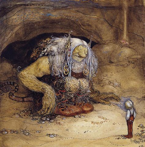 The Boy Who Never Was Afraid Trolls Painting By John Bauer Pixels