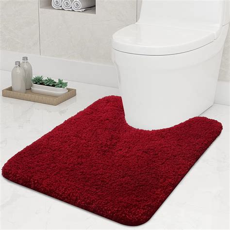 Homaxy Tapis De Bain Antid Rapant Et Doux Avec D Coupe X Cm