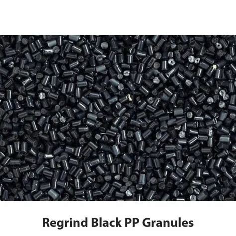 Natural Regrind Black Pp Granules For Plastic Industry Kg M At