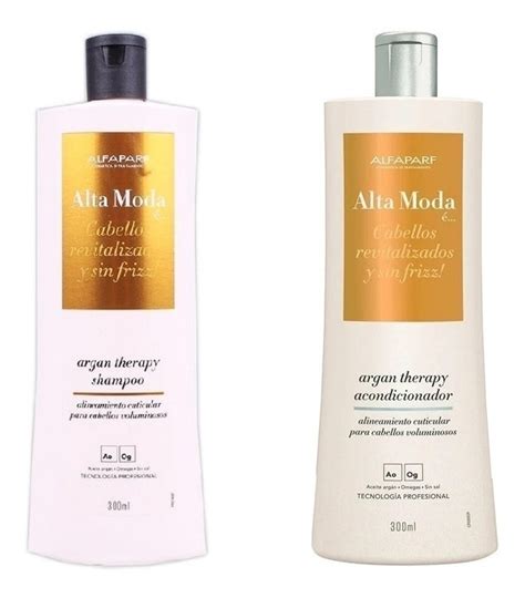 Kit Shampoo Acondicionador Alfaparf Argan Therapy Alta Moda