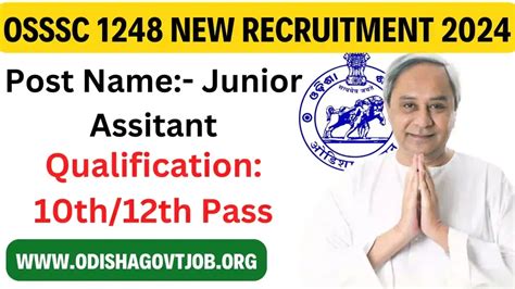 Osssc New Recruitment Notification Out For Osssc Junior