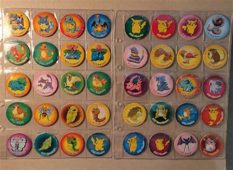 Полная коллекция кепсов Pokemon 2000 Caps. Фишки с Покемонами с ...