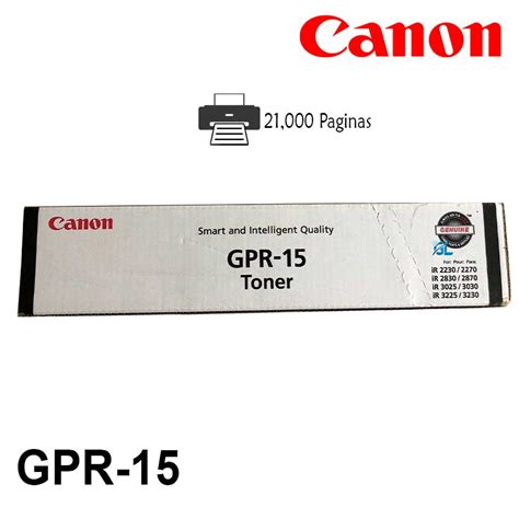 Toner Canon GPR 15 Negro IR 2230 Original G Limagars Peru