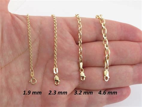 14k Yellow Gold Rolo Link Chain Necklace 16 18 Etsy