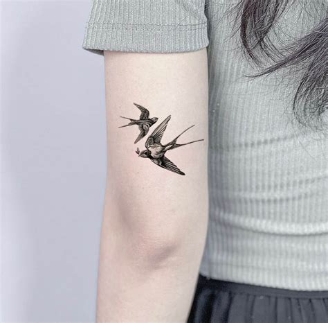 black sparrow tattoo