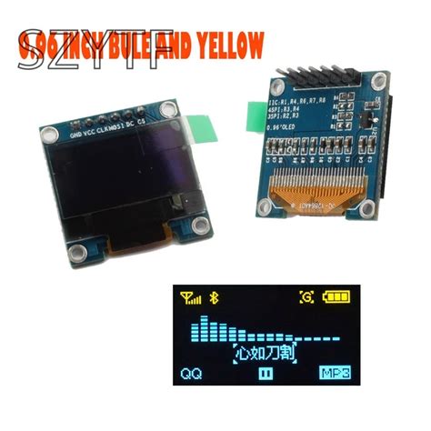 I C Iic Spi Serial X Blue And Yellow Oled Lcd Led Display