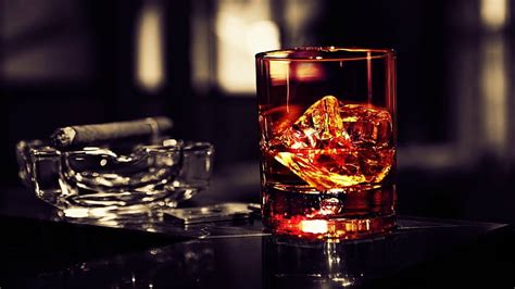 Hd Wallpaper Cognac Cigars Smoking Drinking Glass Smoke Alcohol