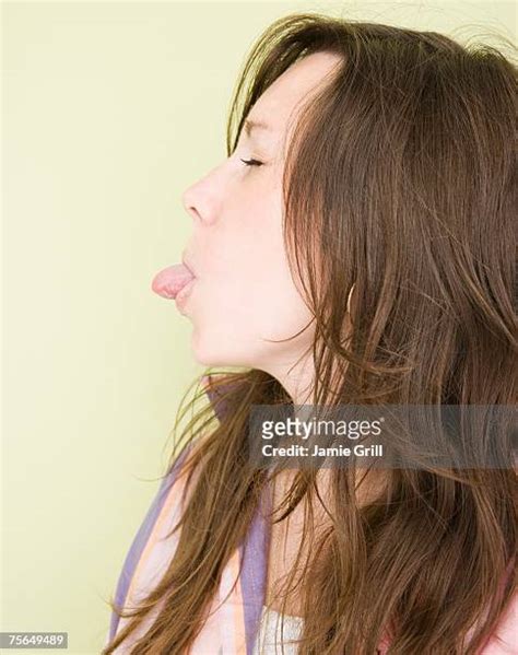 Sticking Tongue Out Profile Stock Fotos Und Bilder Getty Images