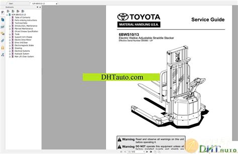 Toyota Forklift Trucks Full Set Manual Automotive Software Repair