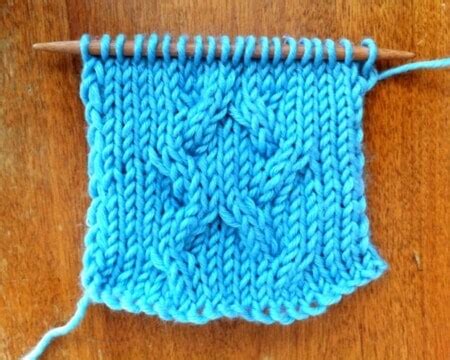 Rhombus Cable Stitch Knitting Stitch Dictionary