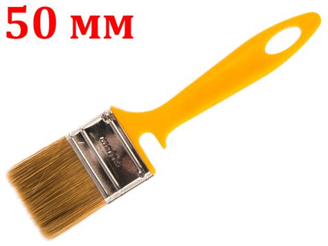 Кисть флейцевая плоская 50мм Мастер-Х Line Лаки купить в E-1