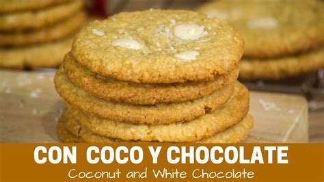 Como Hacer Galletas De Coco Y Chocolate YouTube