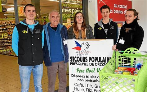 Secours Populaire Collecte Alimentaire Le T L Gramme