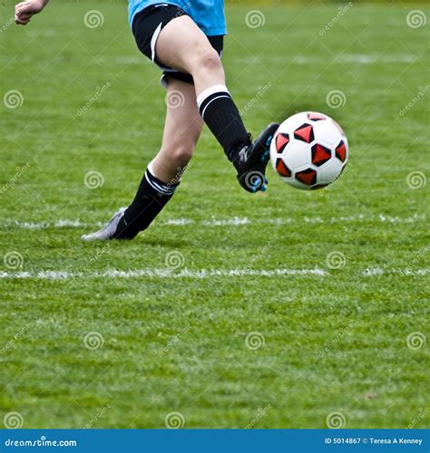 Kicking Soccer Ball stock image. Image of kicking, move - 5014867