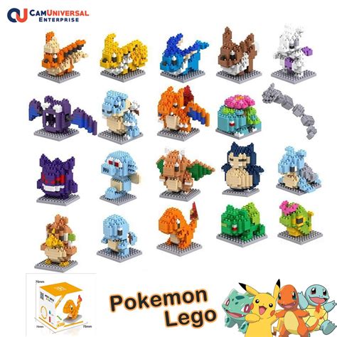 Lboyu Pokemon Lego Blocks Mini Small Particle Building Blocks 20