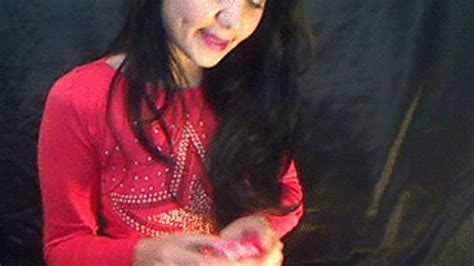 Brunette In Red Dress Smoking A Marlboro Sexy Smoker Clips Sale