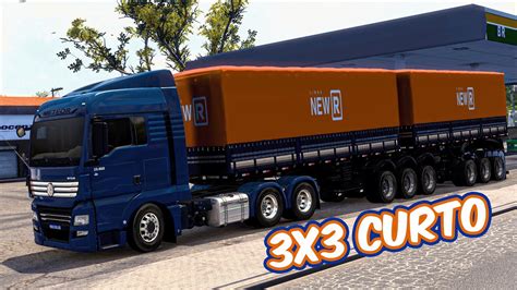 INDO FAZER A ENTREGA NO CARREFOUR NO 3X3 CURTO ETS2 SIMULANDO AO