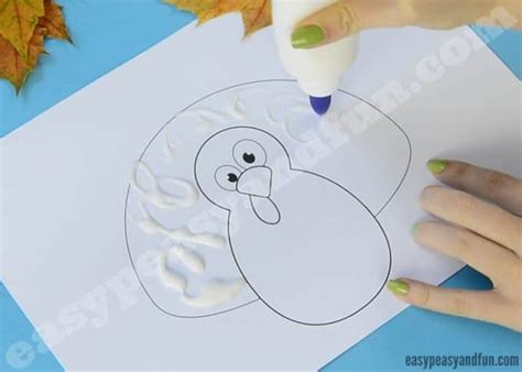 Turkey Leaf Craft Template - Easy Peasy and Fun