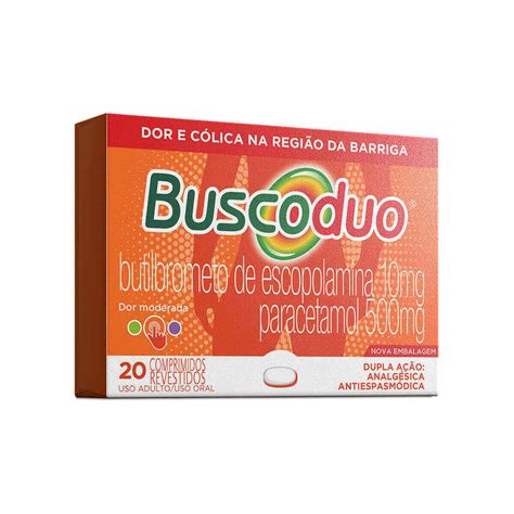 Para Que Serve O Remédio Buscoduo - Buscoduo 20 Comprimidos - Preço online e para que serve? | Drogasil
