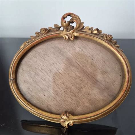 Petit Cadre Ancien Porte Photos Bois Dor Xix Victorian Frame Thc