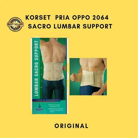 Jual Korset Pria Oppo 2064 Penyangga Punggung Sacro Lumbar Support S M