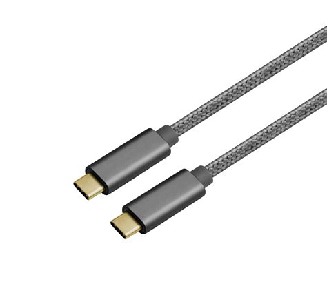 NÖRDIC 2m 10Gbps 5A USB3 2 Gen2 USB CC nylonpunoksinen kaapeli