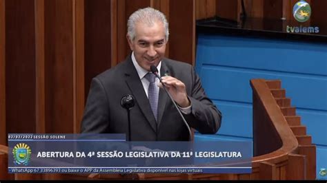 Em última mensagem de abertura de ano legislativo Reinaldo fala sobre