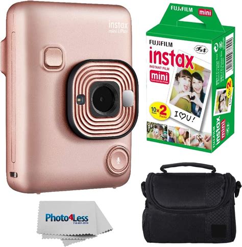 Amazon Fujifilm Instax Mini LiPlay Hybrid Instant Camera Blush