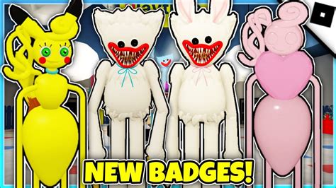 Find The Poppy Playtime Morphs How To Get 4 NEW BADGES PICHU BUNNY