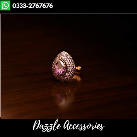 Purple Ring Adjustable Ladies Ring - Dazzle Accessories