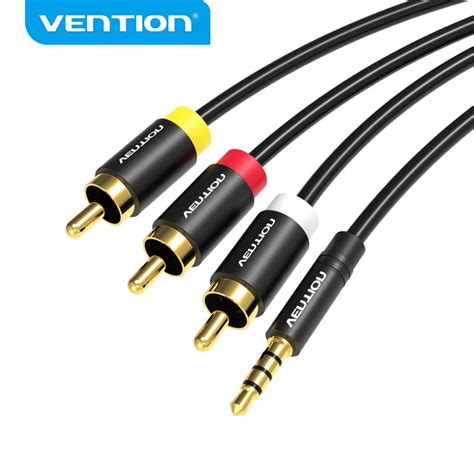 3.5mm to 3RCA AV Cable | Connect Old TVs to Smart Devices
