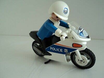 PLAYMOBIL Vintage Moto Police Policier Sportive Casque Motard 2 EBay