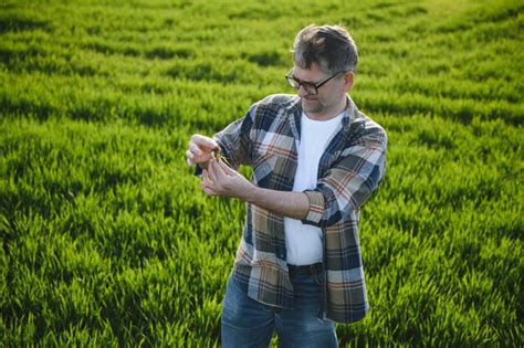 Granjero Experimentado Y Confiado En Su Campo Retrato De Agr Nomo