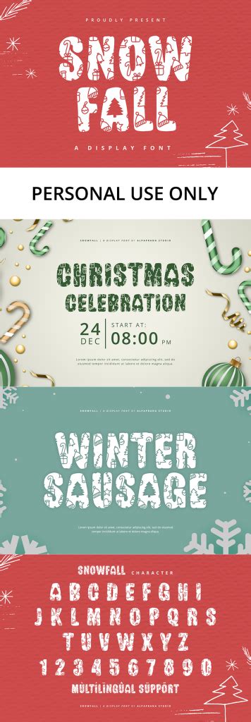 Snowfall Font Fonts