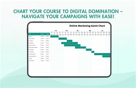 Online Marketing Gantt Chart Template in Excel - Download | Template.net